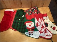 Christmas stockings and tree skirt