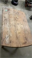 Wooden Table on Wheels 26x29x38 (drop sides need