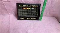 9x11 Veteran plaque