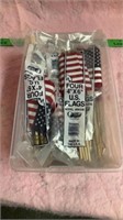 22 packages of American flags