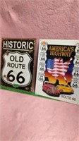 2 New Route 66 signs