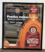 (MN) Christian Brothers Brandy Bar Mirror 21x 25