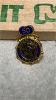 American Legion 50 Year Pin, no back