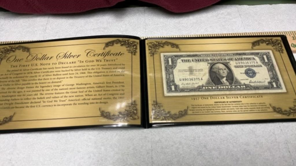 Silver Dollar Certificate 1957