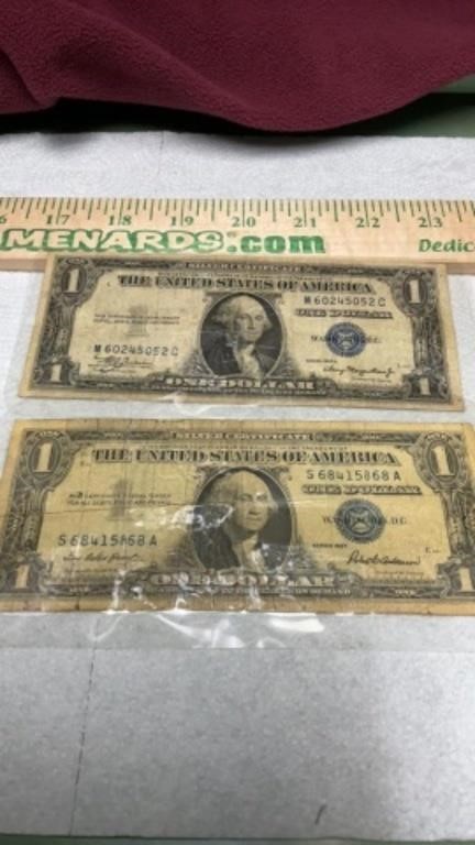 Dollar Bills, 1935A, 1957. (2)