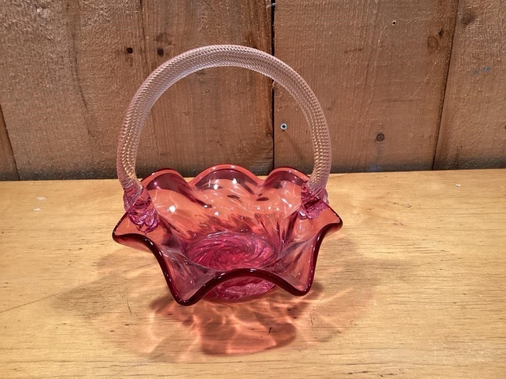 Art glass basket