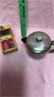 Stainless tea pot and decorative box