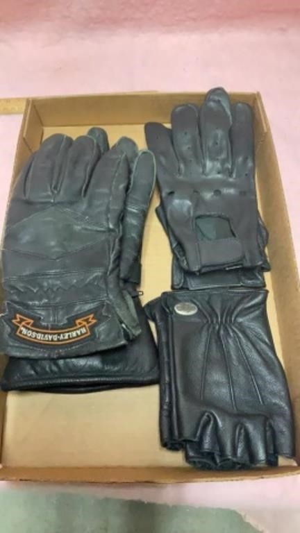 Harley Davidson Leather Gloves, riding gloves