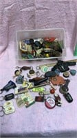 Large Assortment of Key Rings, some Advertising