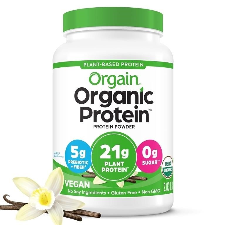 Orgain Organic Vegan Protein Powder- Vanilla Bean