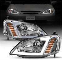 LED DRL Headlight Assembly for 2001 -2003 Civic