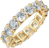 PAVOI 14K Yellow Gold Plated Ring-  Size 7