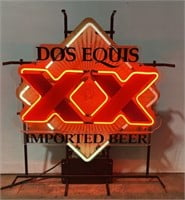 (FG) DOS EQUIS  IMPORTED BEER NEON SIGN 21x24