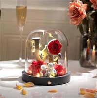 Mothers Day Forever Preserved Roses in Glass Dome