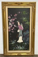 (FG) Framed Japanese Oil Painting 30 x 17.5