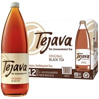 Tejava Original Unsweetened Black Iced Tea 12 Pack