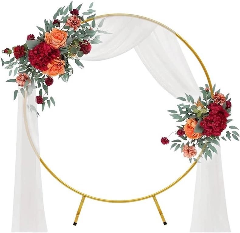 MEHOFOND 6.5ft Gold Arch Backdrop Stand
