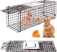 Live Animal Cage Trap, 24" x 8.3" x 7" Humane Trap