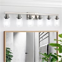 6-Light Nickel Modern Matte Wall Sconce