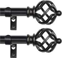 2 Pack Curtain Rods 32 to 58 Inches
