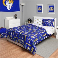 FOCO NFL Team Logo Bed in a Bag - RAMS - FULL