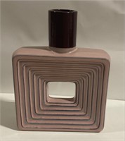 10.5"H Square Pink Vase