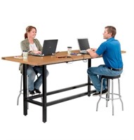 1039 Desk with Built in Outlets tale top