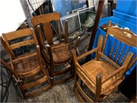 6 Misc. Wooden Chairs