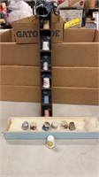 13 thimbles and small shelf