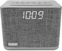 $71  iHome iBT232 Bluetooth FM Clock Radio - Gray