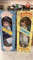 2 14” porcelain dolls D-90  Michael and D-74