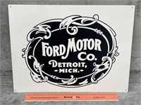 FORD MOTOR CO. Detroit Mich Tin Sign - 400 x 300
