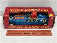 Vintage Friction Powered LOTUS RACING CAR In Box
