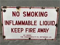 Original COR No Smoking Inflammable Liquid Keep