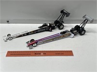 2 x Model Dragsters Racers Inc. MOPAR & AMERICAN