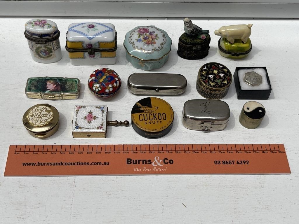 Selection Snuff Boxes Etc.