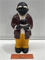 Coloured Man Cast Iron Statue - Height 270mm