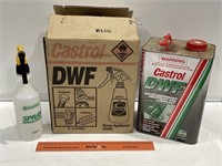 NOS CASTROL DWF Boxed 5L Tin & Spray Applicator