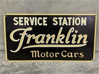 SERVICE STATION FRANKLIN MOTOR CARS Metal Sign -