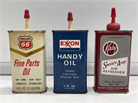 3 x 4oz Handy Oilers Inc Philips, Exxon & Kirby