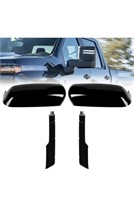 Glossy black towing mirrors