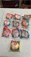 10 McDonalds beanie babies.