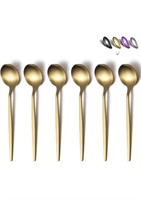 Matt gold teaspoons