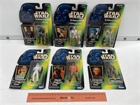 6 x STAR WARS The Power Of The Force Figures In