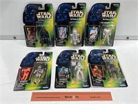 6 x STAR WARS The Power Of The Force Figures In