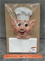 Vintage Australian Butchers Plastic Pig Shop