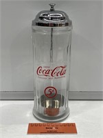 Glass COCA-COLA Straw Dispenser - Height 280mm