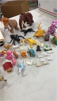 Miscellaneous lot of toy animals