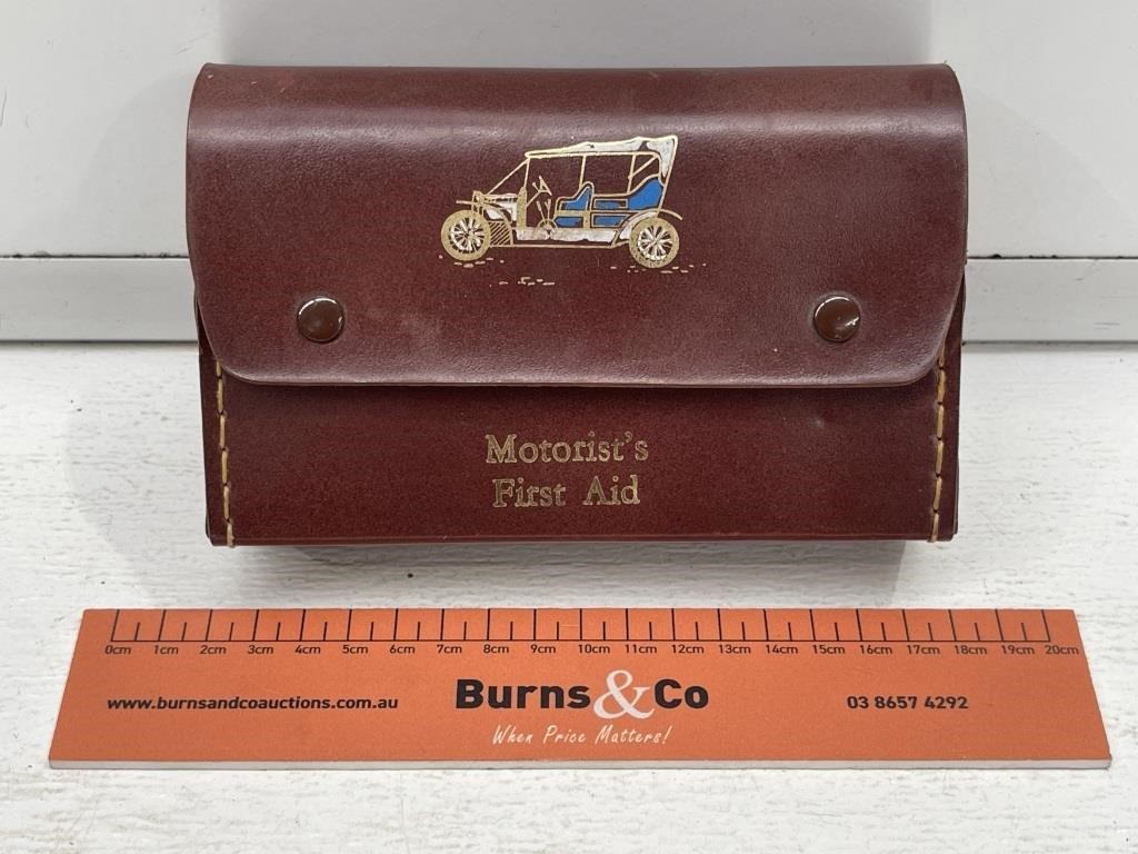 Vintage Motorist’s First Aid Kit With Contents