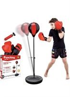 Punching bag and gloves for kids